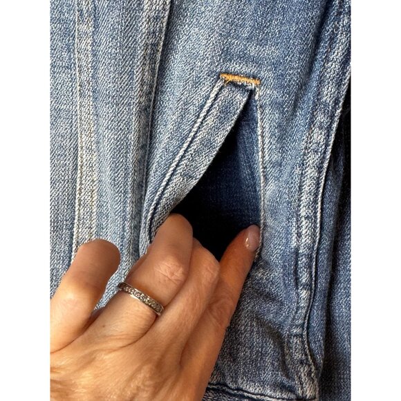 J Crew Jacket‎ Women XXS Blue Indigo Classic Denim Button Front Jean Outdoor - Picture 8 of 11